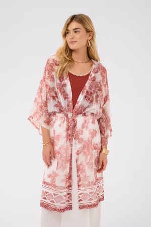 Jessica kimono brandy flower