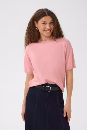 Mila kortärmad boxy cameo pink