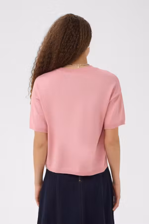 Mila kortärmad boxy cameo pink