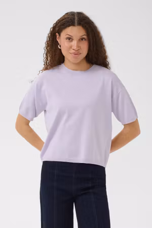Mila kortärmad boxy misty lilac