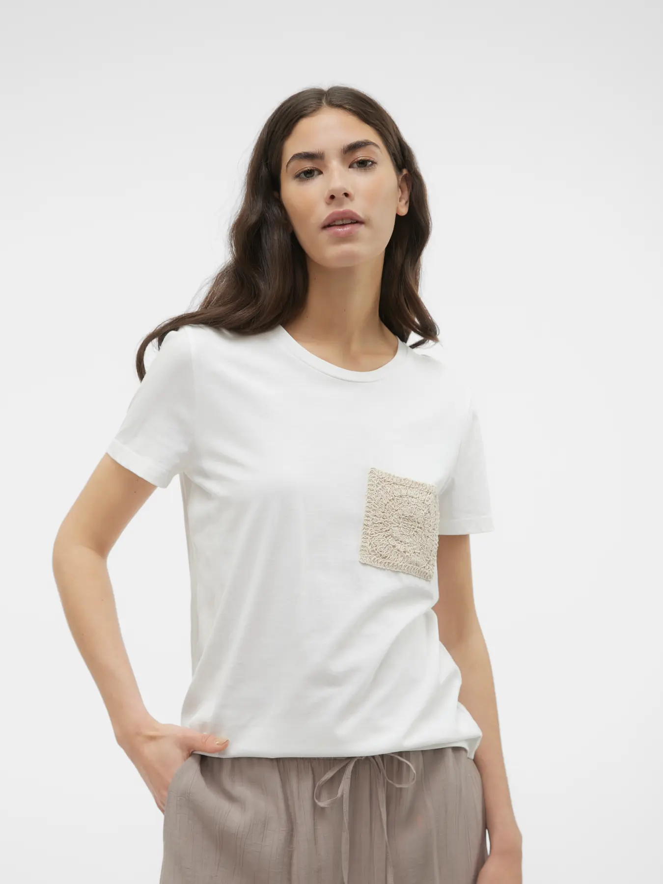 Philipa t-shirt broderad ruta