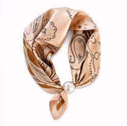Scarf magnet ljusbrun mönstrad