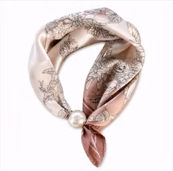 Scarf magnet ljusrosa mönstrad