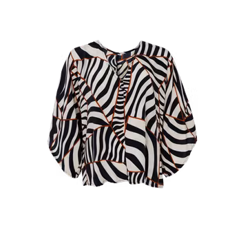 Luna kaftan blus svart