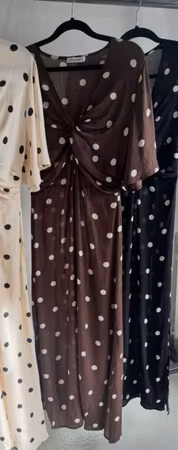 Kate klänning prickig brun