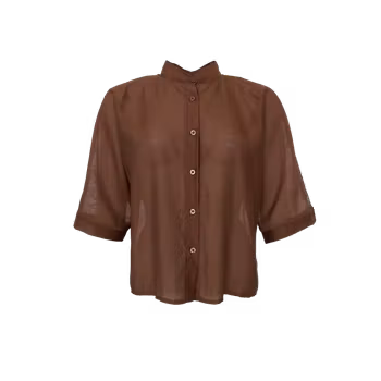 Carla lace shirt brun