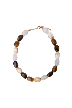 Lyon halsband brun mix