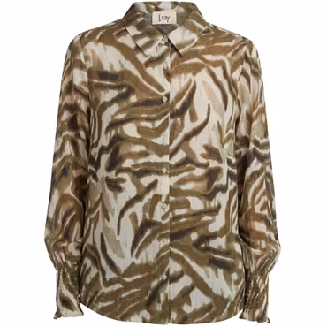 Lotta smock shirt khaki flow