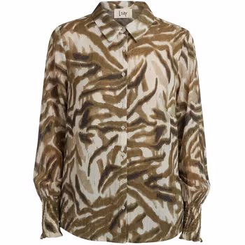 Lotta smock shirt khaki flow