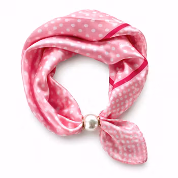 Scarf magnet rosa prickig