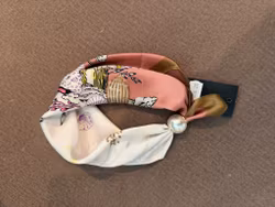 Scarf magnet rosa/brun