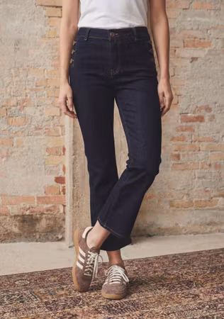 Como buttom jeans unwashed denim