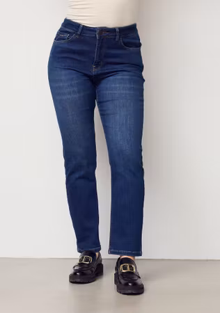 Monza straight jeans mid denim