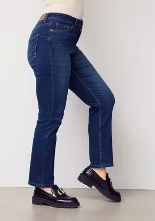 Monza straight jeans mid denim