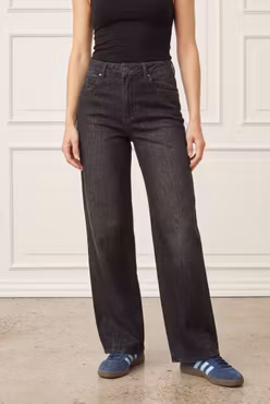 Como wide jeans washed grey