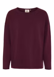 Frigga rundhals aubergine