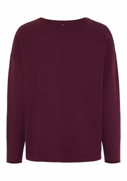 Frigga rundhals aubergine
