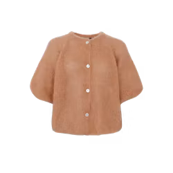 Bjoerk mohair kofta camel