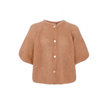 Bjoerk mohair kofta camel