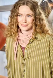 Gale stickad scarf rose