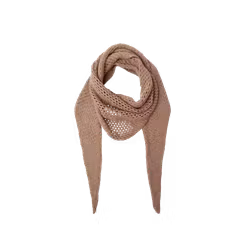 Gale stickad scarf taupe