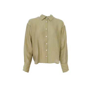 Malone skjorta randig dark lime