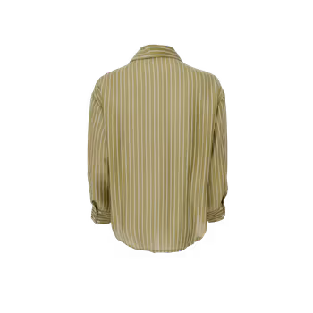 Malone skjorta randig dark lime