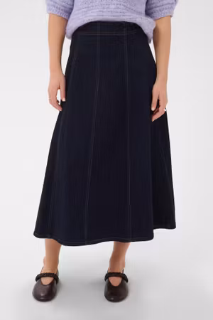 Sambrina jeanskjol dark denim