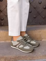 Sneakers grön/brun