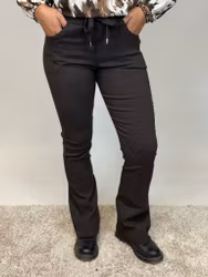 Stella stretchbyxa bootcut brun
