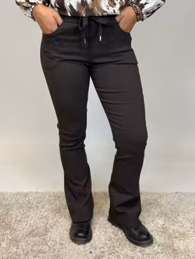 Stella stretchbyxa bootcut brun