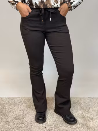 Stella stretchbyxa bootcut brun