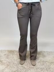 Stella stretchbyxa bootcut brun