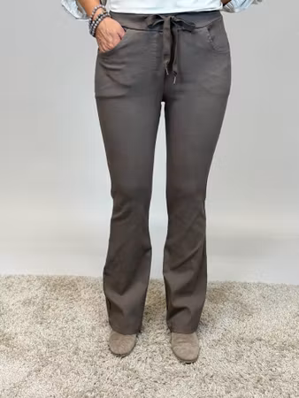 Stella stretchbyxa bootcut brun