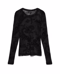 Lova mesh paisley svart