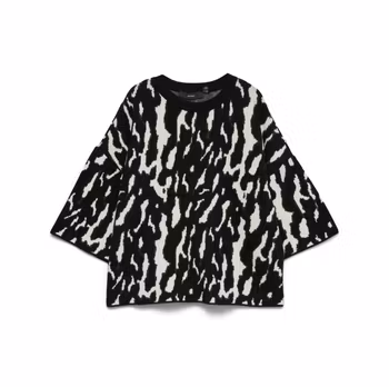 Nancy pullover svart/brun leo