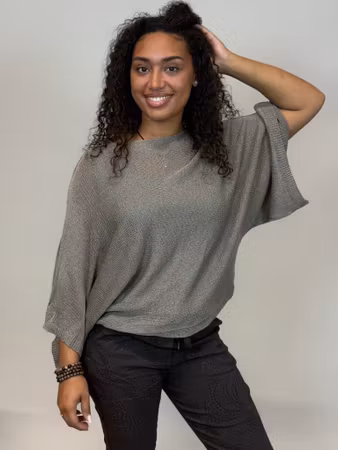 Shirly stickad taupe