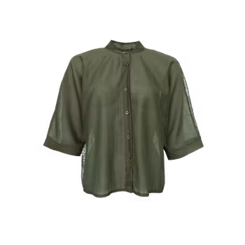 Carla lace shirt army