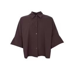 Davina loose shirt mörkbrun