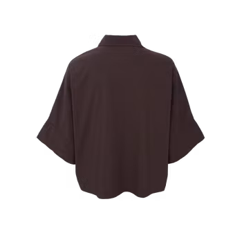 Davina loose shirt mörkbrun