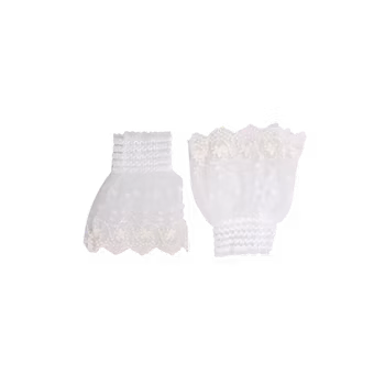 Reeva lace cuffs off white