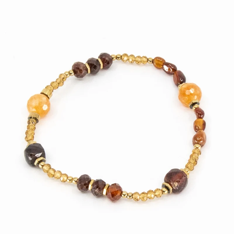 Bärnsten armband orange