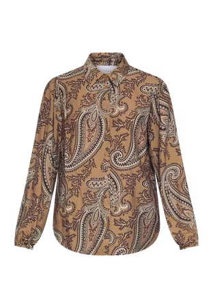 Ebbey skjorta brown paisley