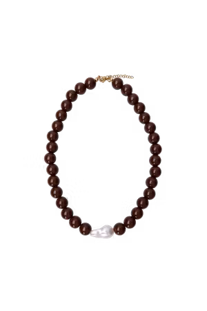 Savina halsband brun