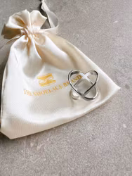 Scarf ring cross silver