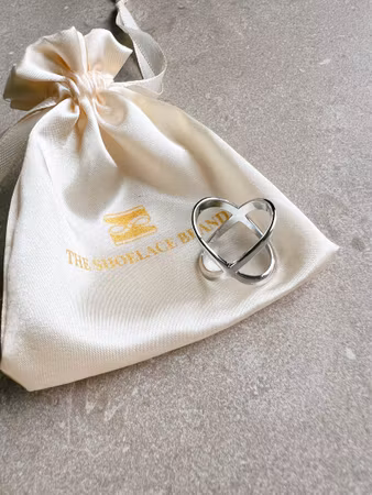 Scarf ring cross silver