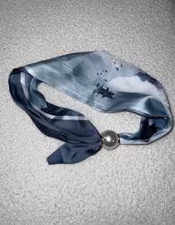 Scarf magnet lightblue sea