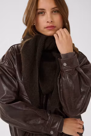 Alullu scarf mörkbrun