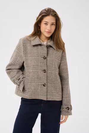 Georg short coat rutig