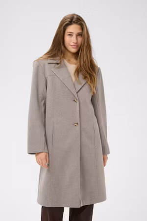 Jaze coat long lentil melange
